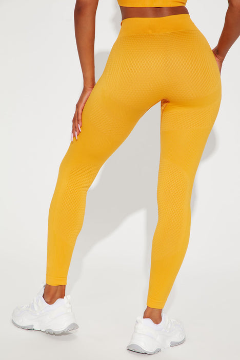 Power Move Leggings - Mustard  Fashion Nova, Nova Sport Bottoms