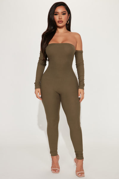 Soothe off shoulder jumpsuit hot sale