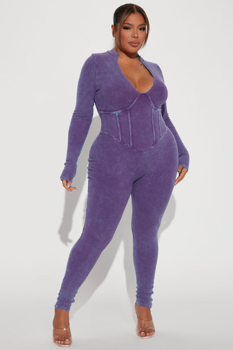 Fashion nova purple jumpsuit clearance