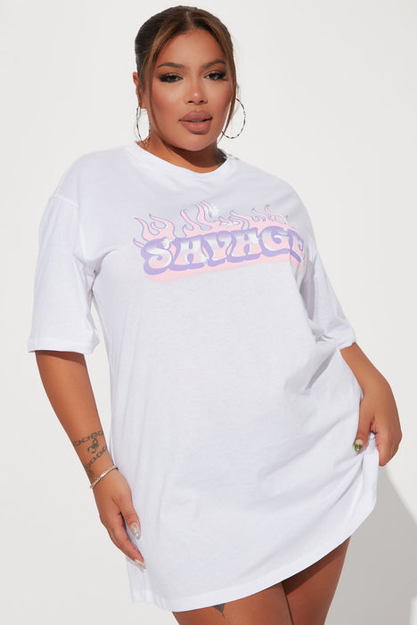 Savage t shirt dress clearance