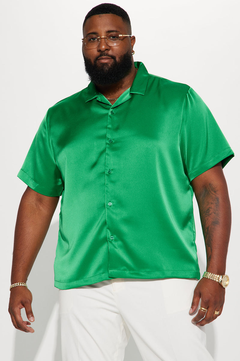 Green button up shirt clearance