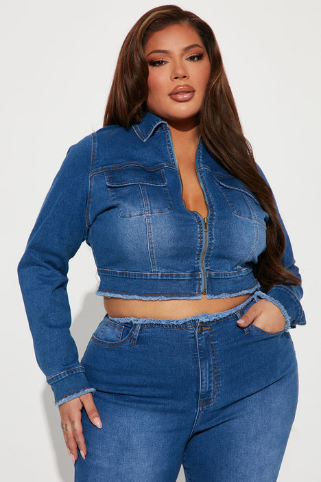 Cut off jean jacket sale womens
