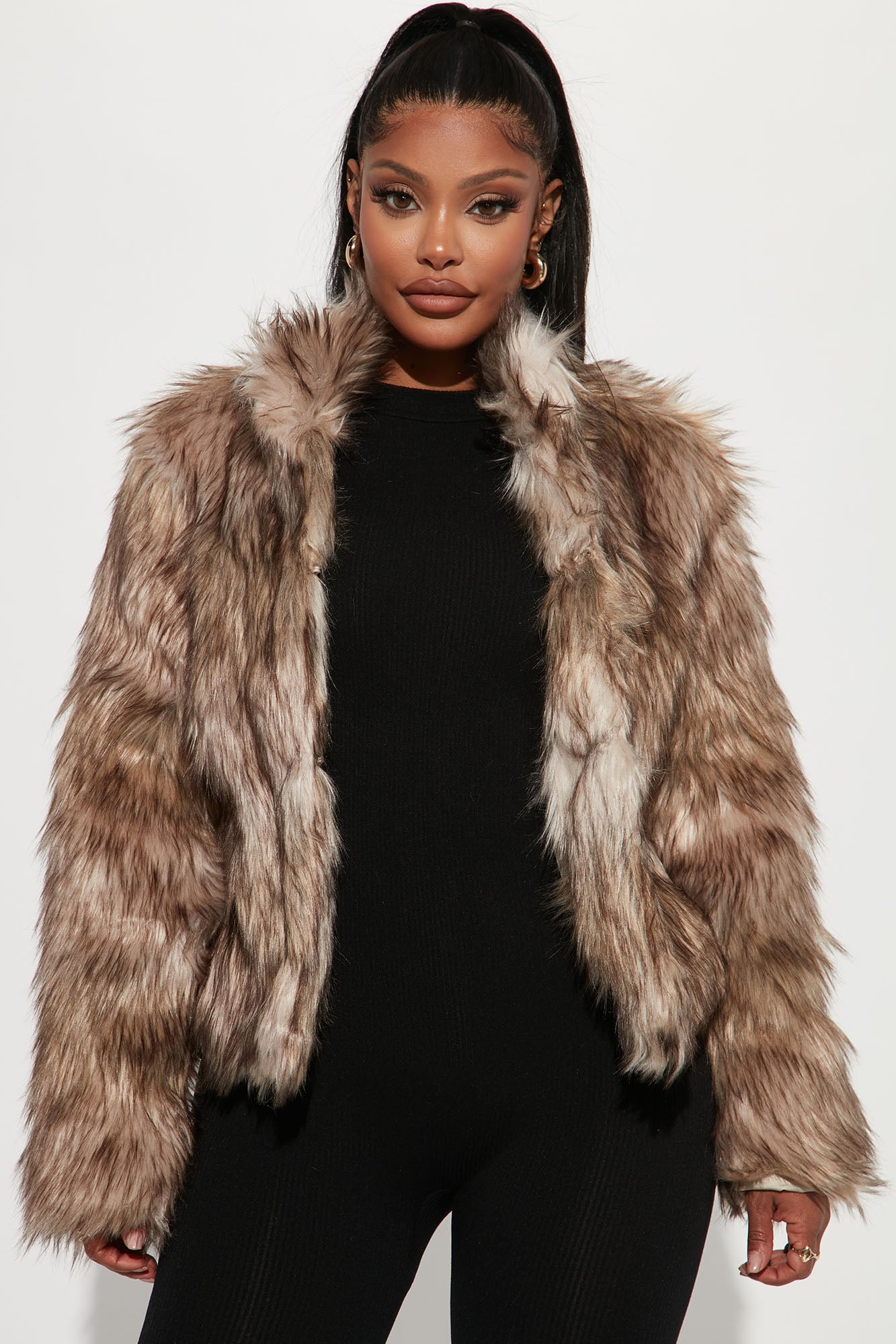 Fernanda Fur Coat - Natural  Fashion Nova, Jackets & Coats