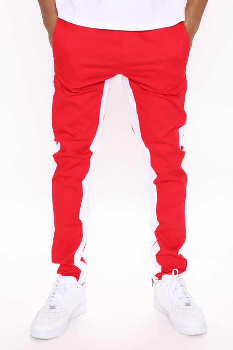 Red and new arrivals white joggers men's