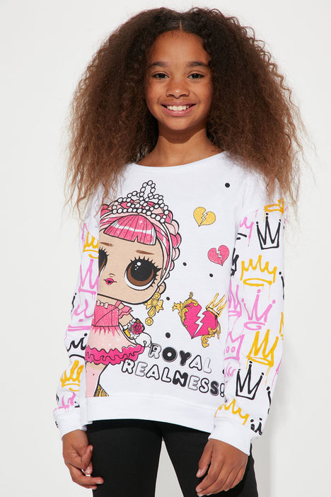 Mini LOL Surprise Royal Realness Sweatshirt White combo