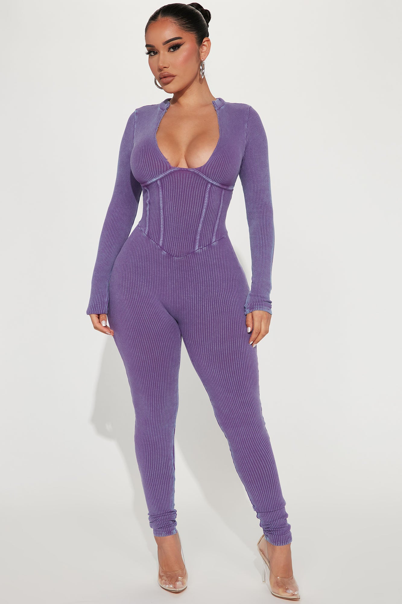 Fashion nova sale purple jumpsuit