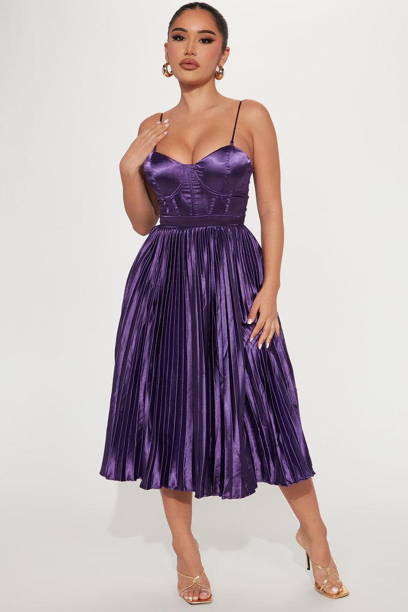 Nathaline Satin Midi Dress Purple Fashion Nova, Dresses Fashion Nova — free download