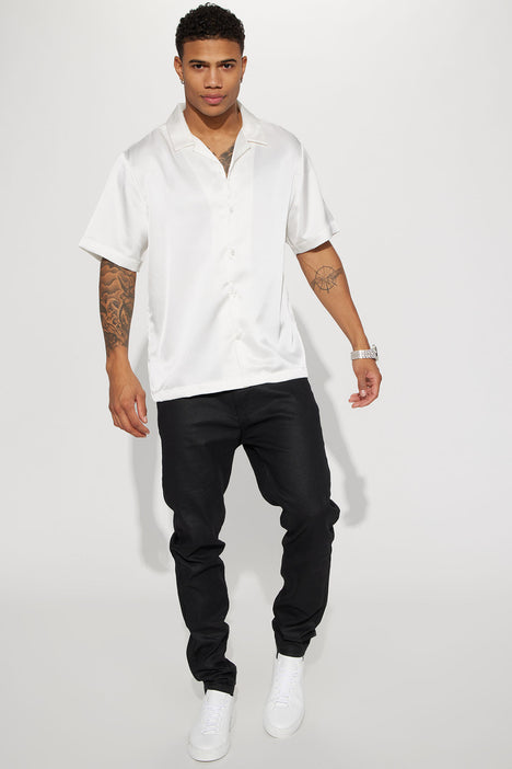 Fashion nova white button up shirt cheap