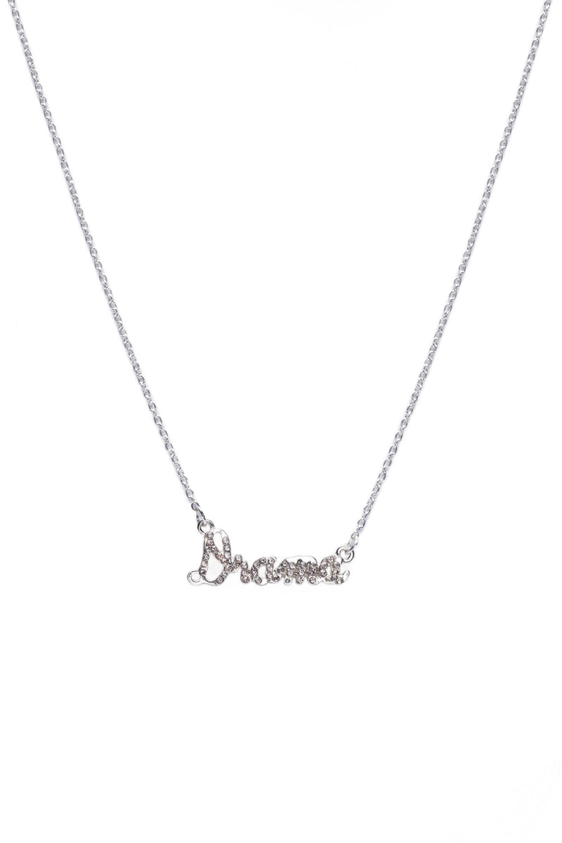 Drama Rhinestone Necklace - Silver | Fashion Nova, Jewelry | Fashion Nova