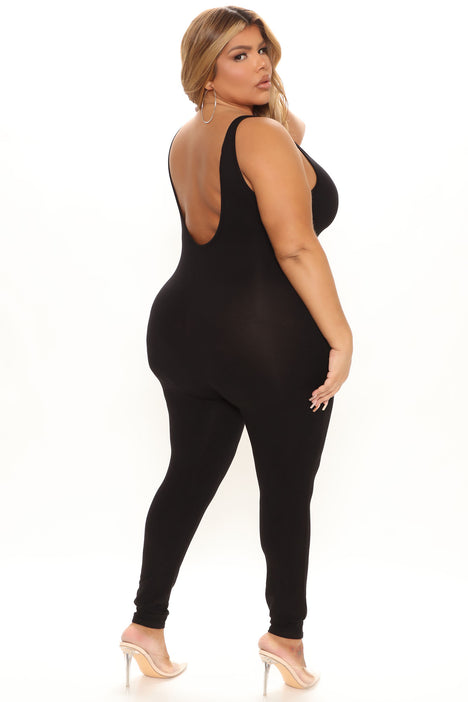 Black hotsell bodycon jumpsuits