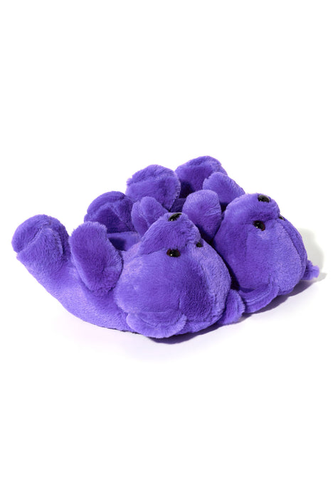 Mini Be My Teddy Bear Slippers Purple Fashion Nova Kids Shoes