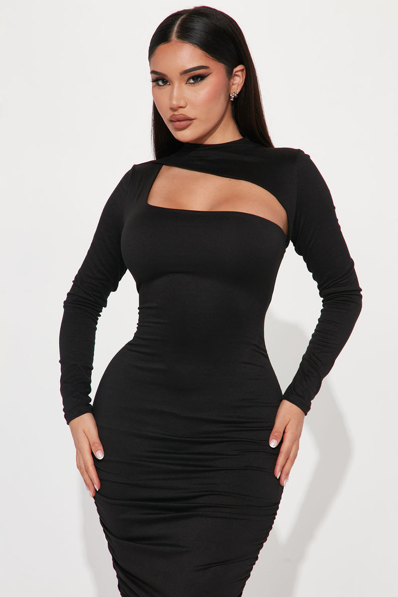 Tina Time Midi Dress - Black | Fashion Nova, Dresses | Fashion Nova