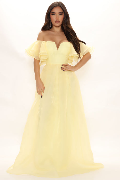One Day Away Maxi Dress Yellow Fashion Nova Dresses Fashion