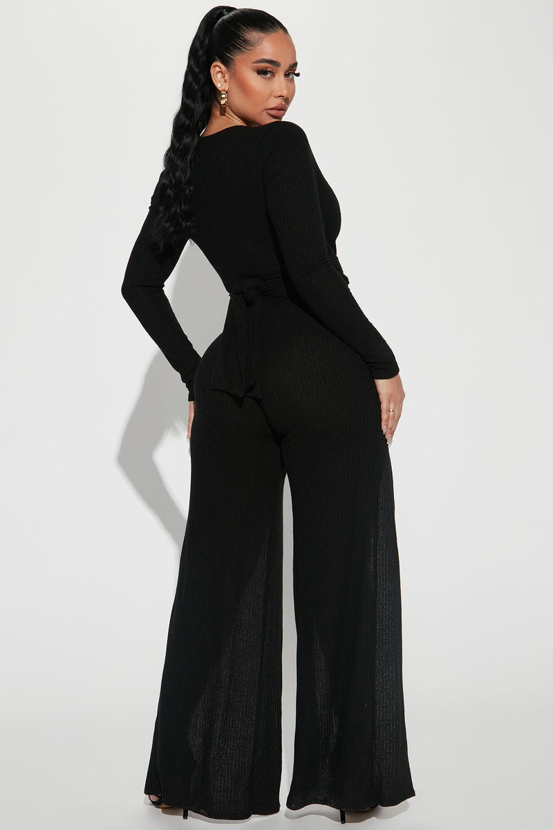 Morgan Ribbed Jumpsuit - Black | Fashion Nova, Jumpsuits | Fashion Nova