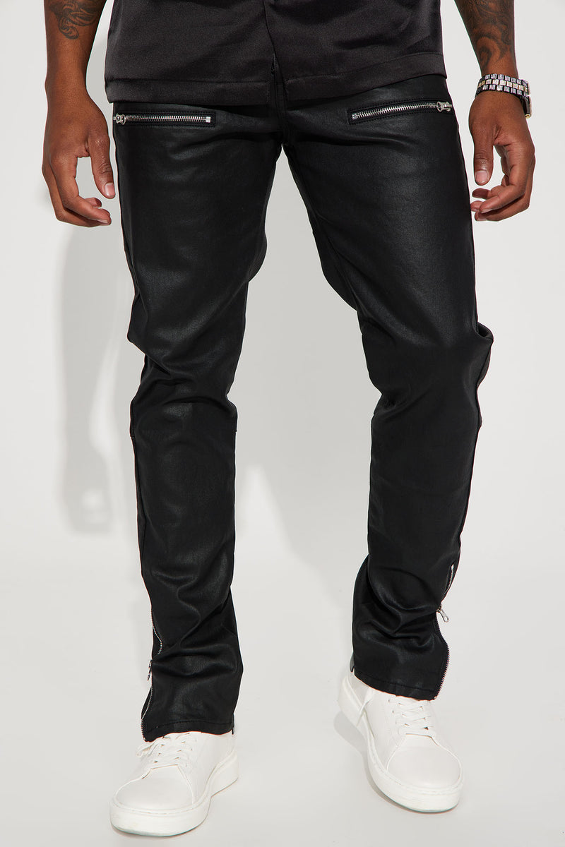 Keeping It Cool Waxed Skinny Pants - Black | Fashion Nova, Mens Pants ...