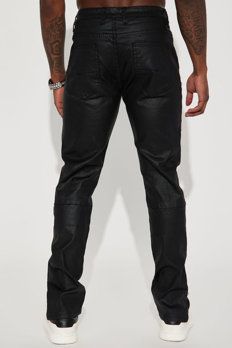 Keeping It Cool Waxed Skinny Pants Black
