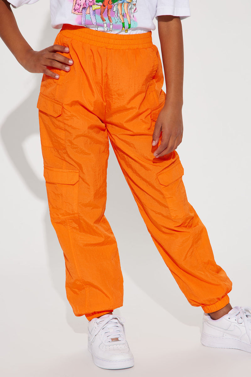 Mini Cool It Parachute Cargo Pants - Orange | Fashion Nova, Kids Pants ...