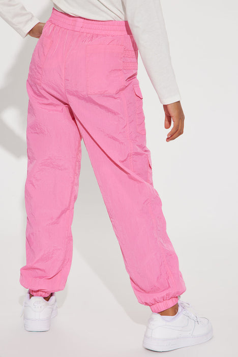 Mini Cool It Parachute Cargo Pants - Pink, Fashion Nova, Kids Pants & Jeans