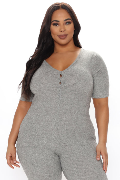Fast love henley jumpsuit new arrivals