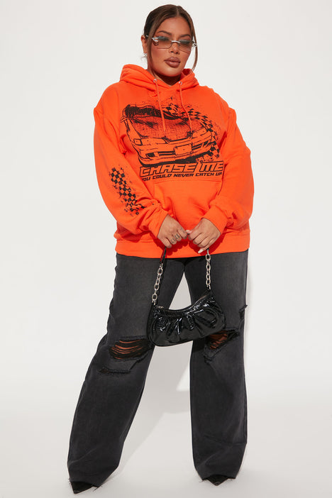 Kenny Zip Up Hoodie - Orange, Fashion Nova, Mens Jackets