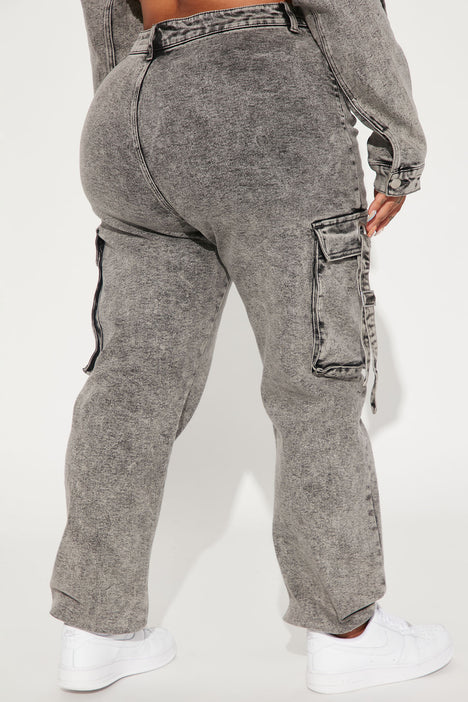 Acid wash jean best sale joggers