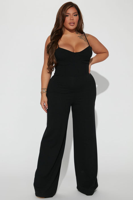 Taking Notes Jumpsuit Black