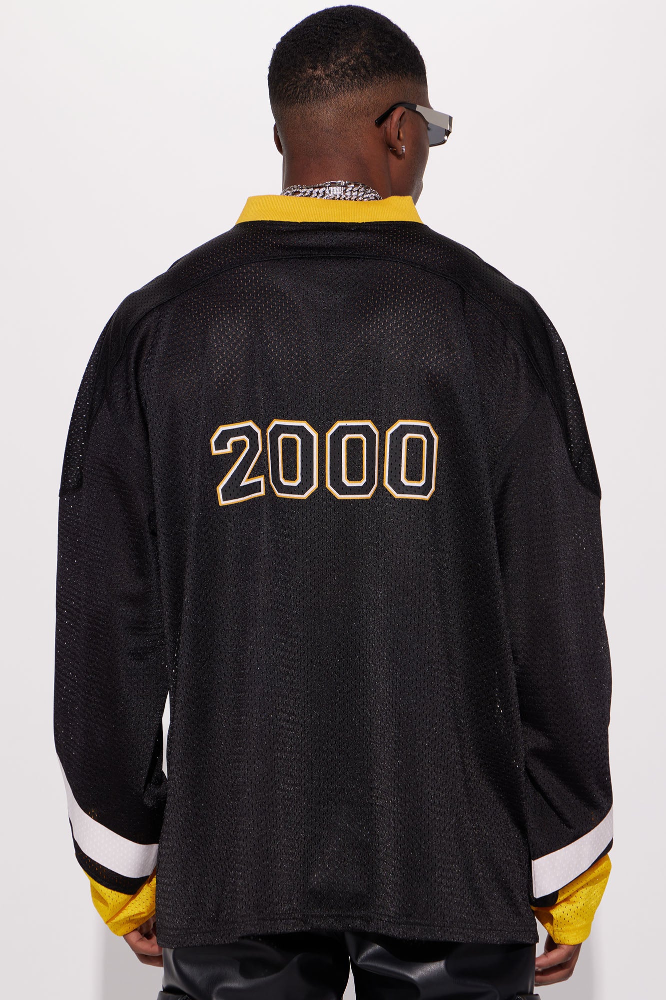 Cuba 2000 Oversized Hockey Jersey Grey Fashion Nova Mens Tees