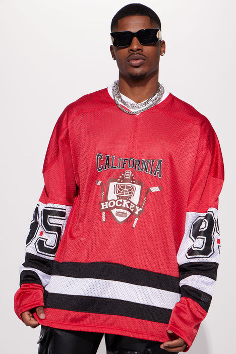 Oversized hockey jersey sales