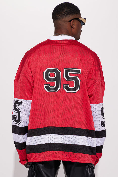 Oversized hockey jersey on sale