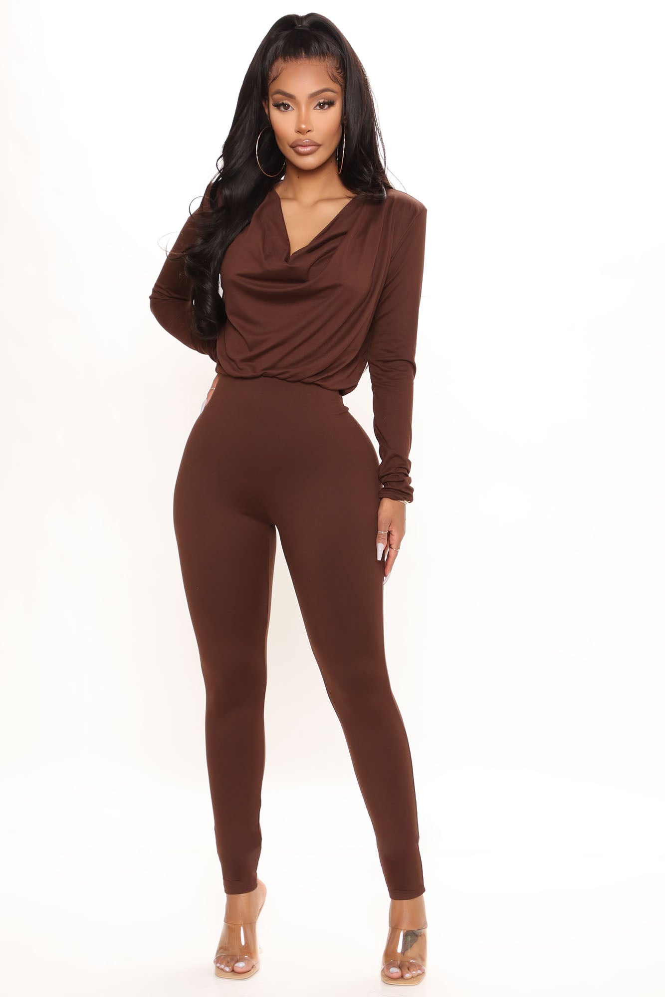 Fashion nova long sleeve jumpsuit outlet