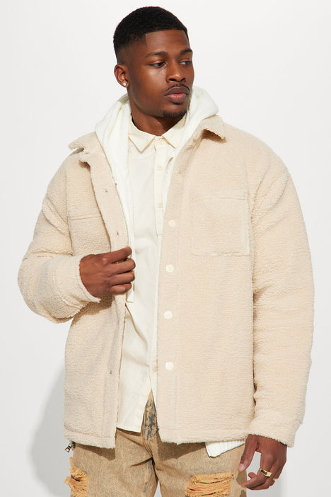 Cozy Snug Sherpa Jacket Tan