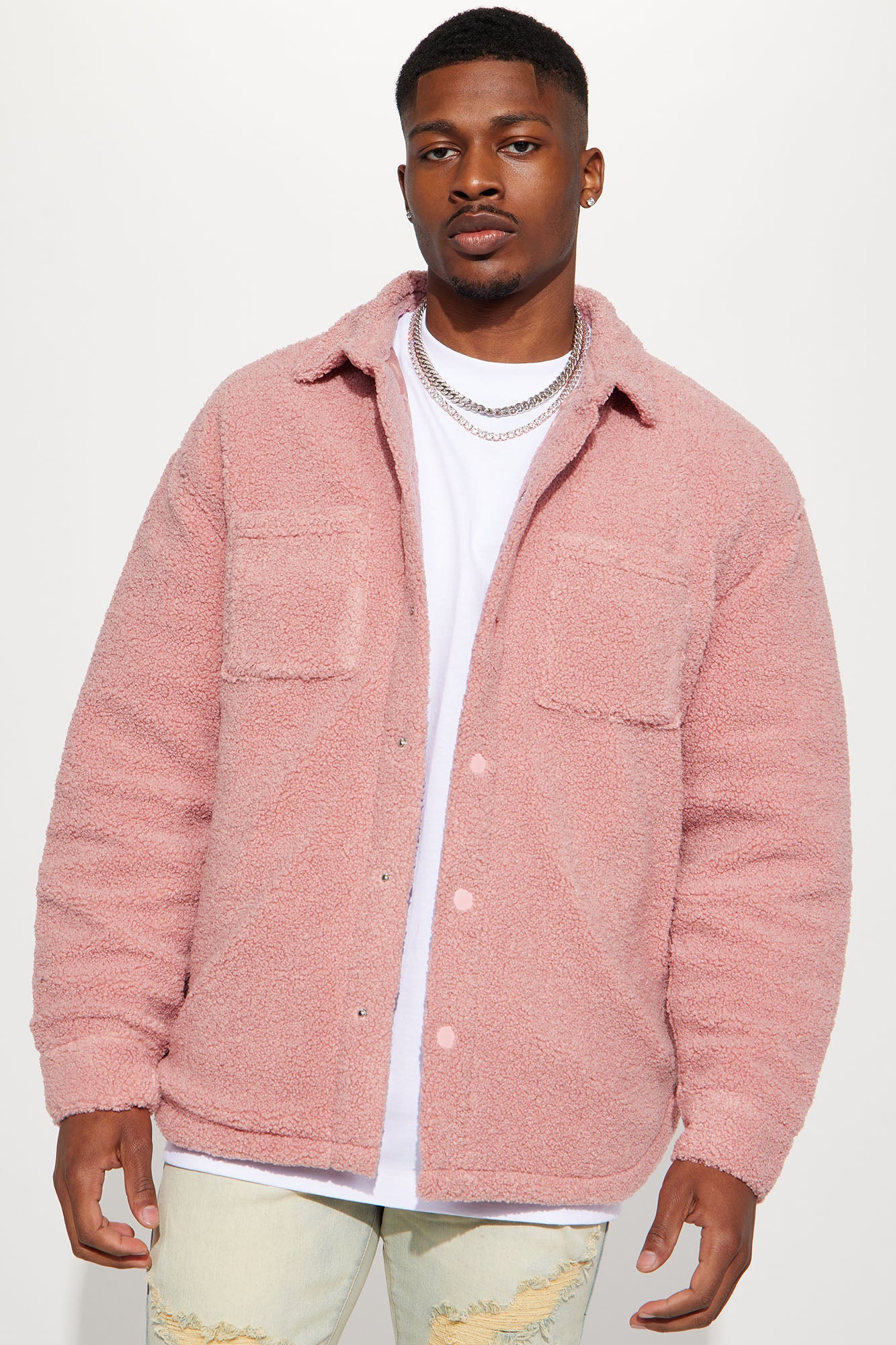 Mauve sales sherpa jacket