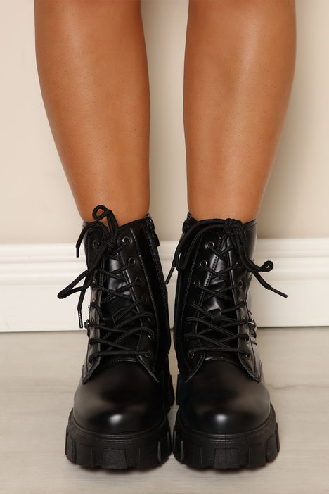 High Stakes Combat Boots Black Fashion Nova Shoes Fashion Nova