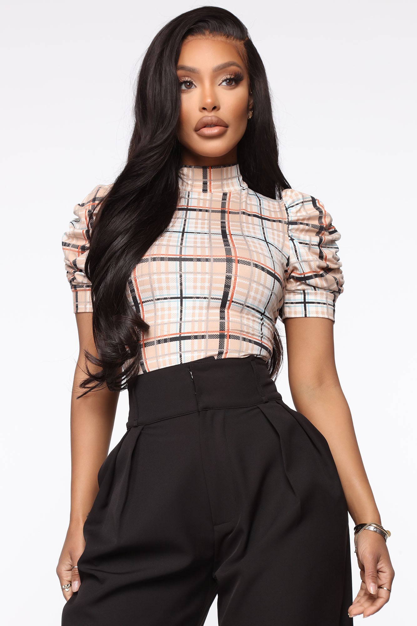 Tan sales sheer top