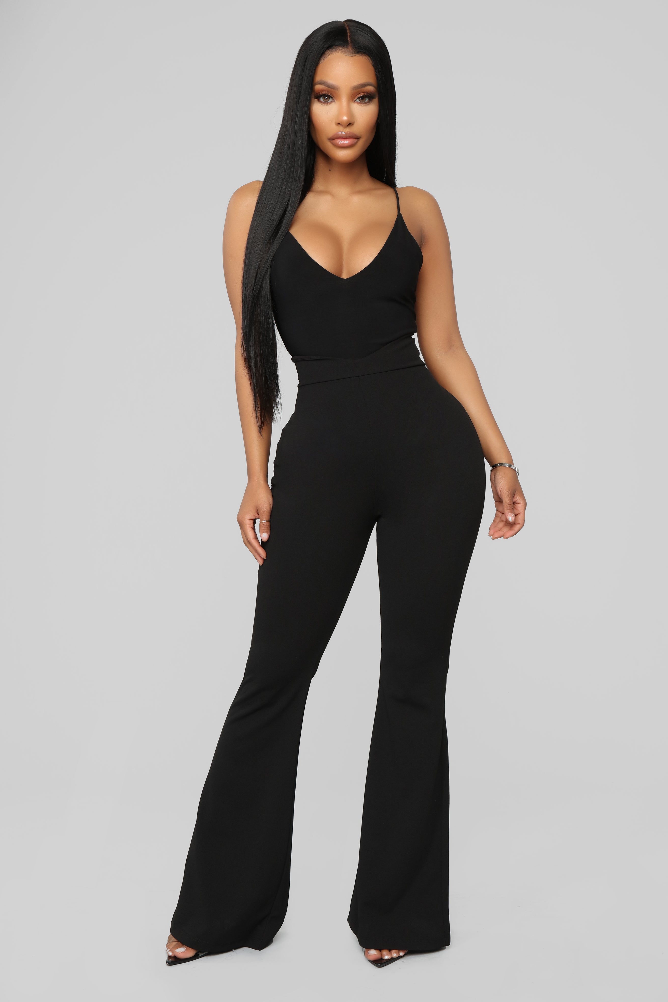 Mind Your Own Business Flare Pant - Black, Fashion Nova, Pants