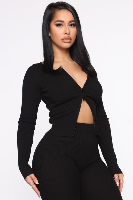 Wrong Way Sweater Pant Set Black Fashion Nova Matching Sets