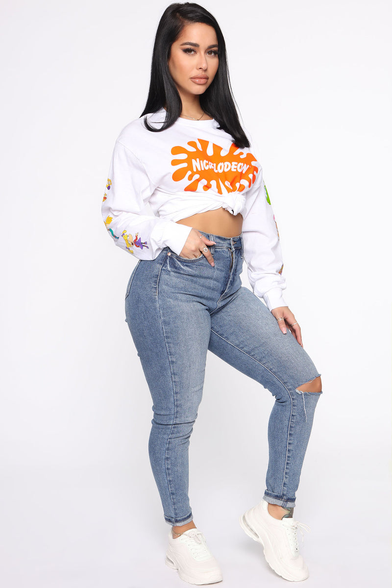 Only 90's Kids Will Know Top - White | Fashion Nova, Screens Tops and ...