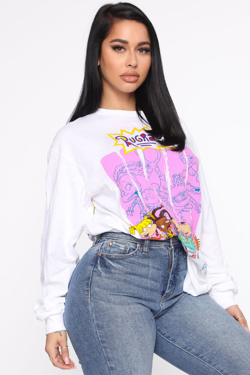 Crawling In Your Town Top - White | Fashion Nova, Screens Tops and ...