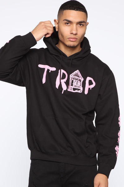 Pink trap hoodie hot sale