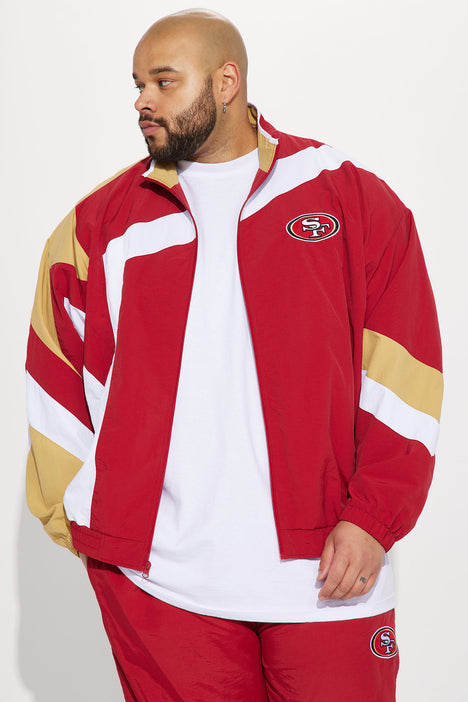 49ers Retro Bomber Jacket - Red, Fashion Nova, Mens Jackets