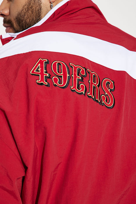49ers Retro Bomber Jacket - Red, Fashion Nova, Mens Jackets