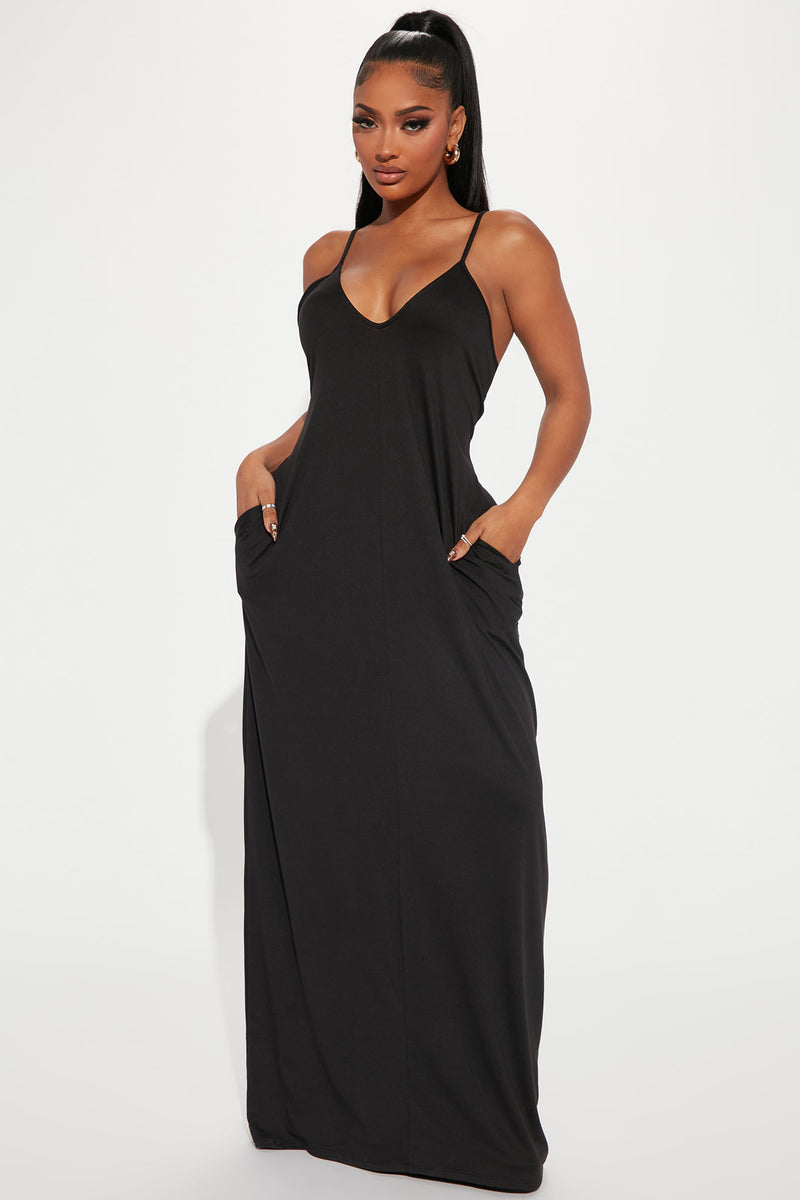 Simple Saturday Maxi Dress - Black | Fashion Nova, Dresses | Fashion Nova