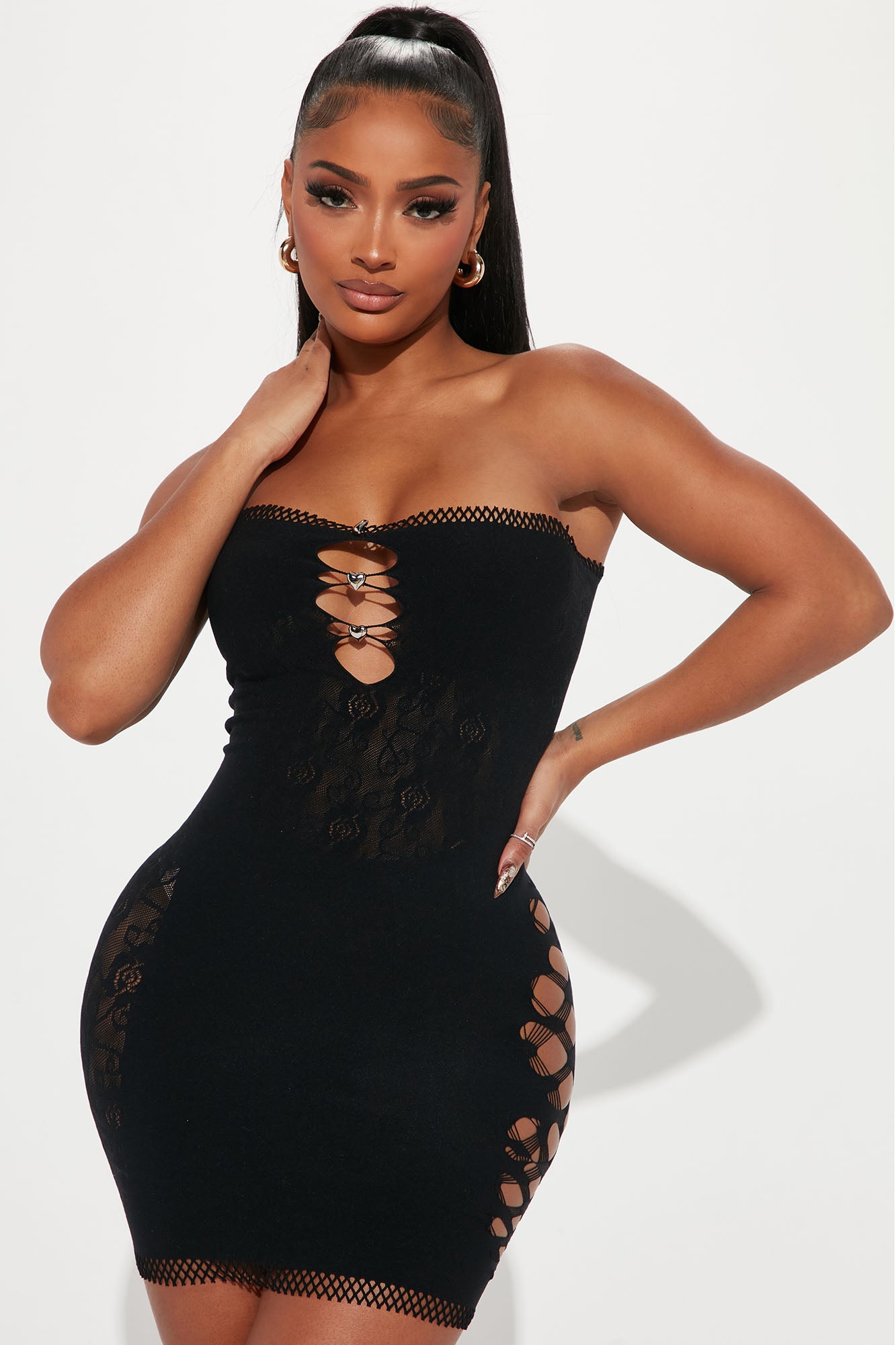 Strapless Dress Fashion Nova Fitted Dresses Fashion Nova Black Dress