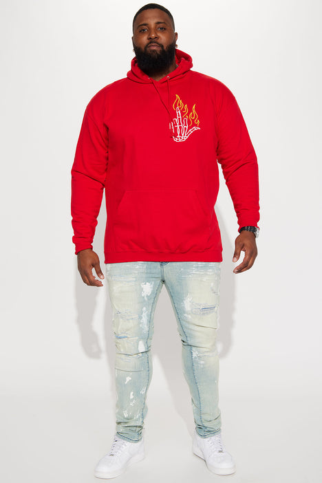 Light The Way Hoodie Red Fashion Nova Mens Graphic Tees