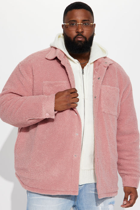 Cozy Snug Sherpa Jacket Mauve