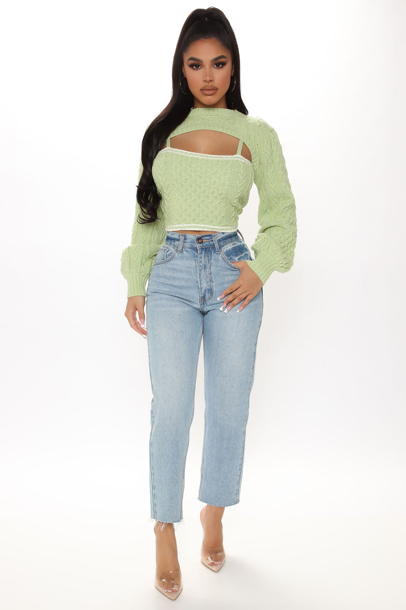 Running Out Of Time Sweater Set - Sage | Fashion Nova, Sweaters ...