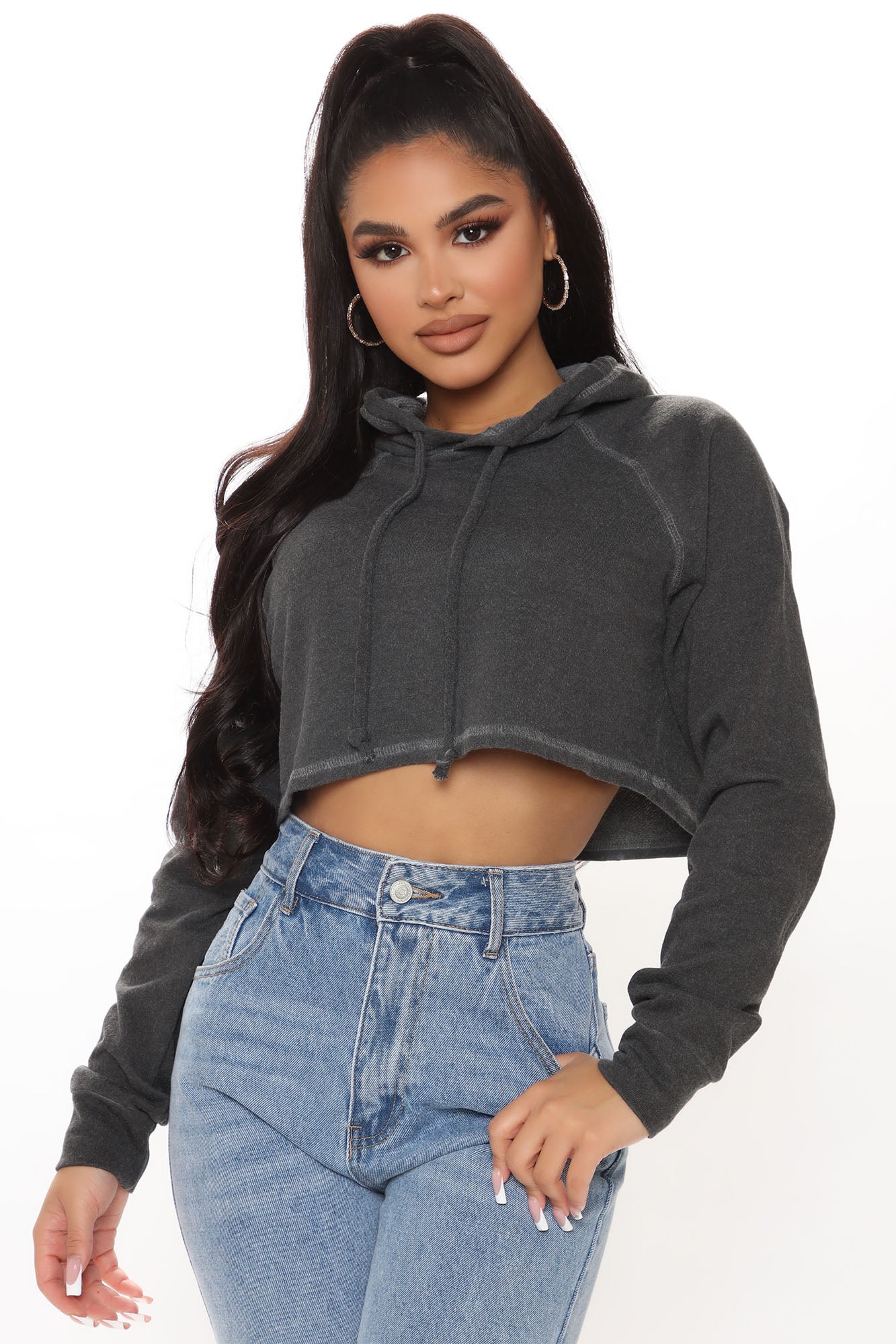 Cut out hoodie fashion cheap nova