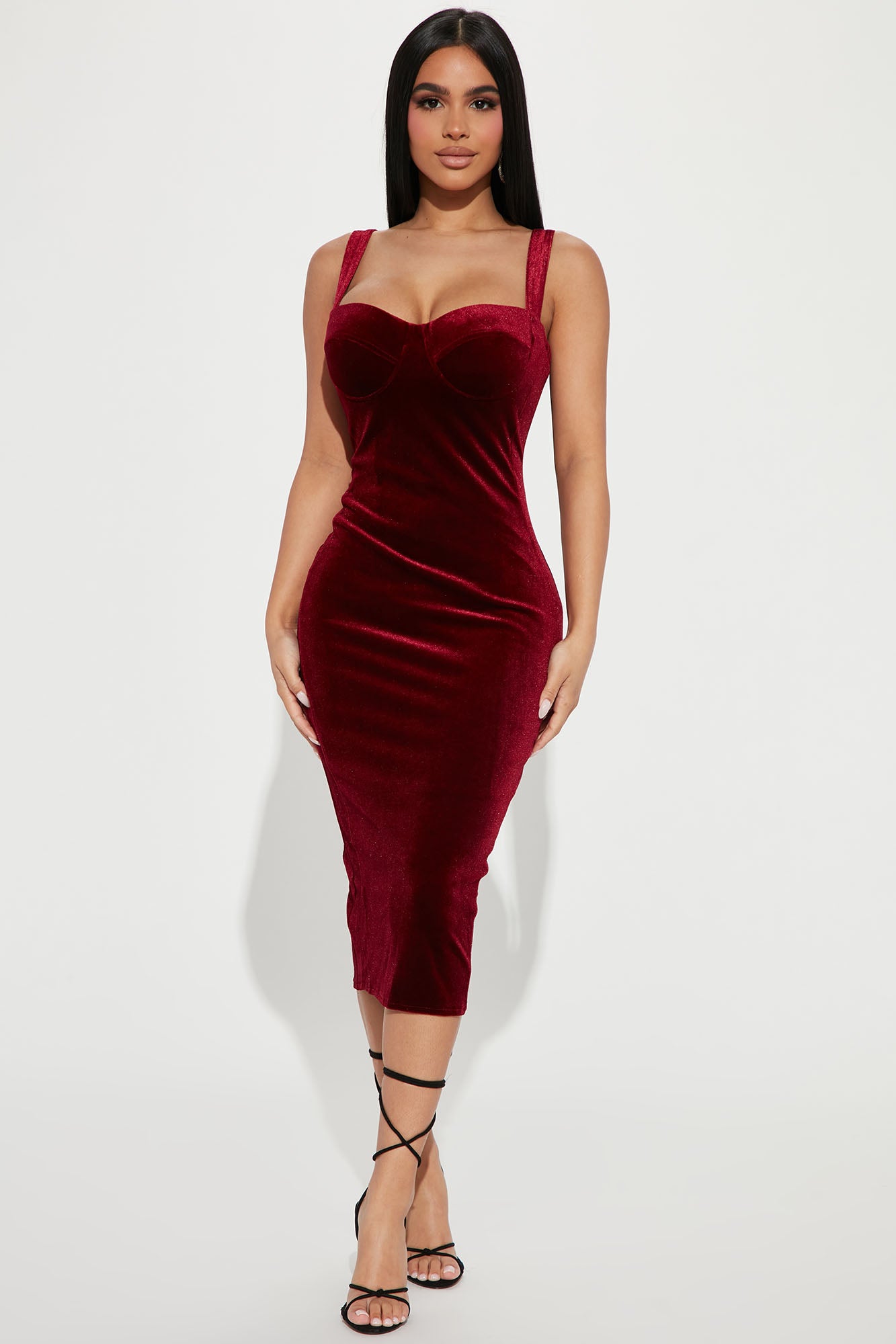Burgundy night dress discount