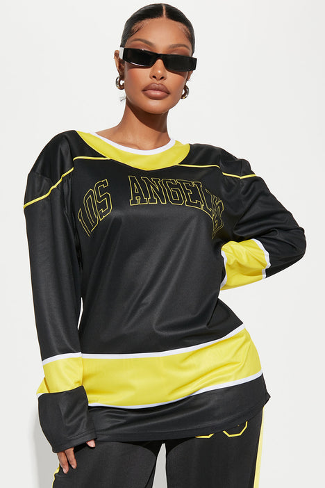 Los Angeles Hockey Jersey - Black/Yellow