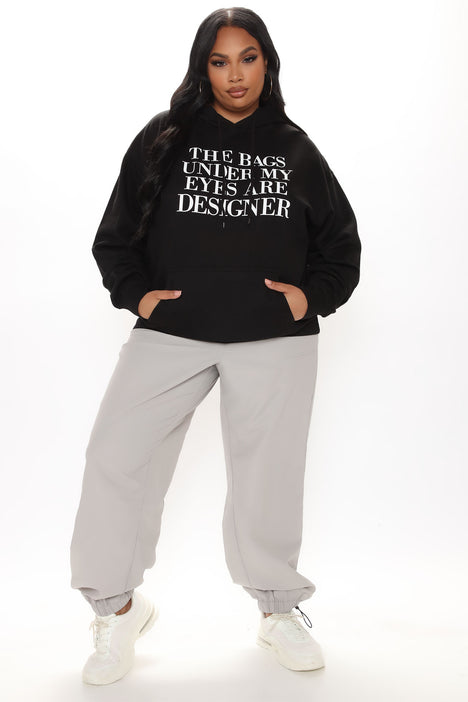Designer black hoodie hotsell womens